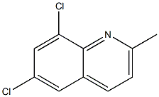 6.8-Dichloro-2-methylquinoline 구조식 이미지