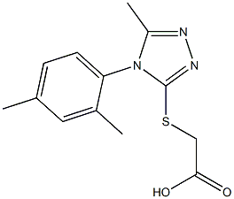2-{[4-(2,4-dimethylphenyl)-5-methyl-4H-1,2,4-triazol-3-yl]sulfanyl}acetic acid Structure