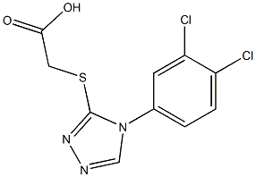 2-{[4-(3,4-dichlorophenyl)-4H-1,2,4-triazol-3-yl]sulfanyl}acetic acid 구조식 이미지