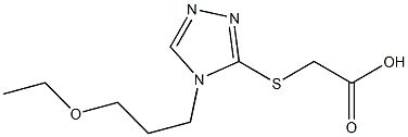 2-{[4-(3-ethoxypropyl)-4H-1,2,4-triazol-3-yl]sulfanyl}acetic acid Structure