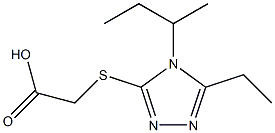 2-{[4-(butan-2-yl)-5-ethyl-4H-1,2,4-triazol-3-yl]sulfanyl}acetic acid Structure