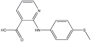2-{[4-(methylsulfanyl)phenyl]amino}pyridine-3-carboxylic acid Structure