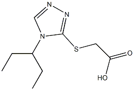 2-{[4-(pentan-3-yl)-4H-1,2,4-triazol-3-yl]sulfanyl}acetic acid Structure