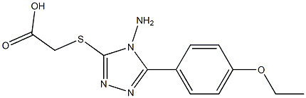 2-{[4-amino-5-(4-ethoxyphenyl)-4H-1,2,4-triazol-3-yl]sulfanyl}acetic acid Structure