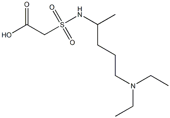 2-{[5-(diethylamino)pentan-2-yl]sulfamoyl}acetic acid 구조식 이미지