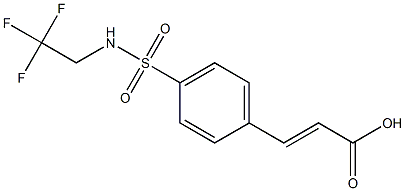 3-{4-[(2,2,2-trifluoroethyl)sulfamoyl]phenyl}prop-2-enoic acid Structure