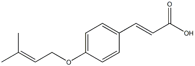 3-{4-[(3-methylbut-2-en-1-yl)oxy]phenyl}prop-2-enoic acid 구조식 이미지