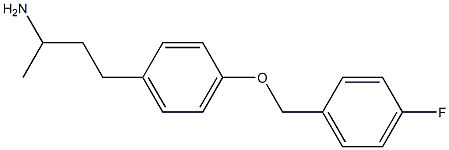 3-{4-[(4-fluorobenzyl)oxy]phenyl}-1-methylpropylamine 구조식 이미지