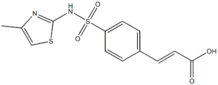 3-{4-[(4-methyl-1,3-thiazol-2-yl)sulfamoyl]phenyl}prop-2-enoic acid 구조식 이미지