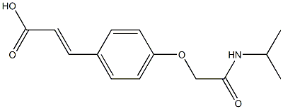 3-{4-[(propan-2-ylcarbamoyl)methoxy]phenyl}prop-2-enoic acid 구조식 이미지