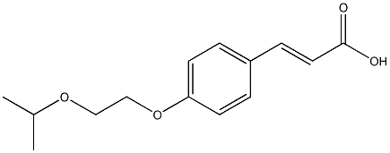 3-{4-[2-(propan-2-yloxy)ethoxy]phenyl}prop-2-enoic acid 구조식 이미지