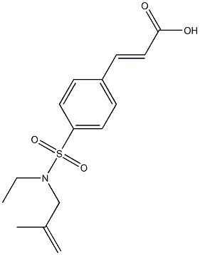 3-{4-[ethyl(2-methylprop-2-en-1-yl)sulfamoyl]phenyl}prop-2-enoic acid Structure