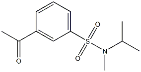 3-acetyl-N-methyl-N-(propan-2-yl)benzene-1-sulfonamide 구조식 이미지