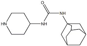 3-adamantan-1-yl-1-piperidin-4-ylurea 구조식 이미지