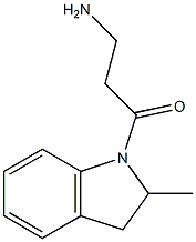 3-amino-1-(2-methyl-2,3-dihydro-1H-indol-1-yl)propan-1-one 구조식 이미지