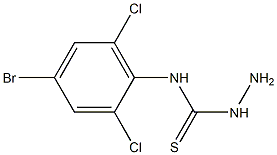 3-amino-1-(4-bromo-2,6-dichlorophenyl)thiourea Structure