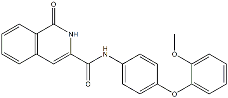 3-Isoquinolinecarboxamide,  1,2-dihydro-N-[4-(2-methoxyphenoxy)phenyl]-1-oxo- 구조식 이미지