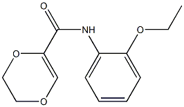 1,4-Dioxin-2-carboxamide,  N-(2-ethoxyphenyl)-5,6-dihydro- 구조식 이미지