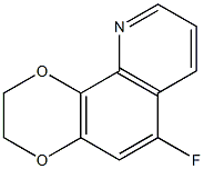 1,4-Dioxino[2,3-h]quinoline,  6-fluoro-2,3-dihydro- Structure