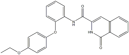 3-Isoquinolinecarboxamide,  N-[2-(4-ethoxyphenoxy)phenyl]-1,2-dihydro-1-oxo- 구조식 이미지