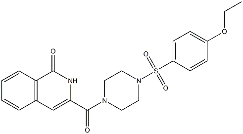 1(2H)-Isoquinolinone,  3-[[4-[(4-ethoxyphenyl)sulfonyl]-1-piperazinyl]carbonyl]- Structure