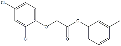 3-methylphenyl 2-(2,4-dichlorophenoxy)acetate Structure