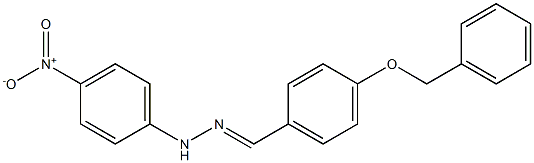 4-(benzyloxy)benzaldehyde N-(4-nitrophenyl)hydrazone 구조식 이미지