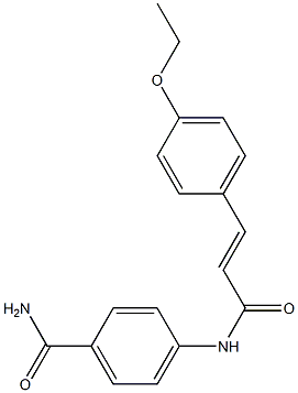 4-{[(E)-3-(4-ethoxyphenyl)-2-propenoyl]amino}benzamide Structure