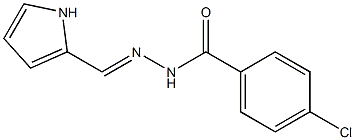 4-chloro-N'-[(E)-1H-pyrrol-2-ylmethylidene]benzohydrazide Structure