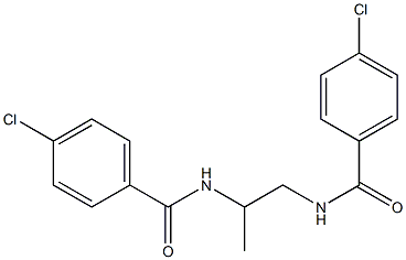 4-chloro-N-{2-[(4-chlorobenzoyl)amino]-1-methylethyl}benzamide Structure