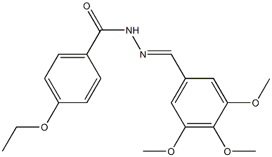 4-ethoxy-N'-[(E)-(3,4,5-trimethoxyphenyl)methylidene]benzohydrazide Structure