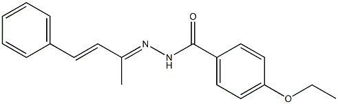 4-ethoxy-N'-[(Z,2E)-1-methyl-3-phenyl-2-propenylidene]benzohydrazide Structure
