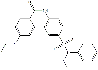 4-ethoxy-N-{4-[(ethylanilino)sulfonyl]phenyl}benzamide 구조식 이미지