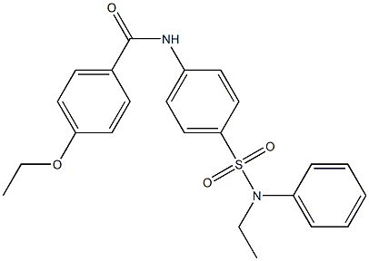 4-ethoxy-N-{4-[(ethylanilino)sulfonyl]phenyl}benzamide Structure