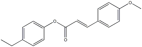 4-ethylphenyl (E)-3-(4-methoxyphenyl)-2-propenoate 구조식 이미지