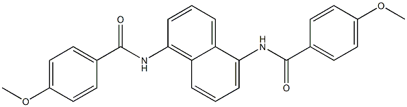 4-methoxy-N-{5-[(4-methoxybenzoyl)amino]-1-naphthyl}benzamide Structure