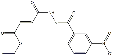 ethyl (E)-4-[2-(3-nitrobenzoyl)hydrazino]-4-oxo-2-butenoate Structure