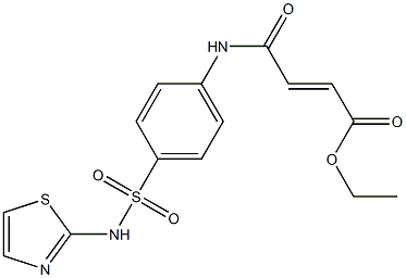 ethyl (E)-4-oxo-4-{4-[(1,3-thiazol-2-ylamino)sulfonyl]anilino}-2-butenoate Structure