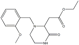 ethyl 2-[1-(2-methoxybenzyl)-3-oxo-2-piperazinyl]acetate Structure