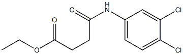 ethyl 4-(3,4-dichloroanilino)-4-oxobutanoate Structure