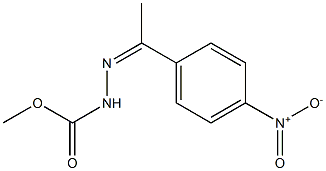 methyl 2-[(Z)-1-(4-nitrophenyl)ethylidene]-1-hydrazinecarboxylate 구조식 이미지