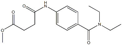 methyl 4-{4-[(diethylamino)carbonyl]anilino}-4-oxobutanoate 구조식 이미지