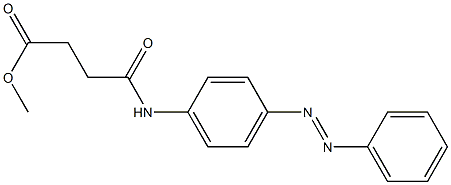 methyl 4-oxo-4-{4-[(E)-2-phenyldiazenyl]anilino}butanoate 구조식 이미지