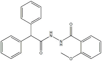 N'-(2,2-diphenylacetyl)-2-methoxybenzohydrazide Structure