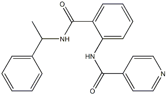 N-(2-{[(1-phenylethyl)amino]carbonyl}phenyl)isonicotinamide Structure