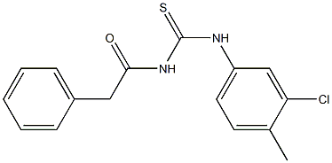 N-(3-chloro-4-methylphenyl)-N'-(2-phenylacetyl)thiourea 구조식 이미지