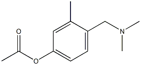 Acetic acid 4-dimethylaminomethyl-3-methylphenyl ester 구조식 이미지