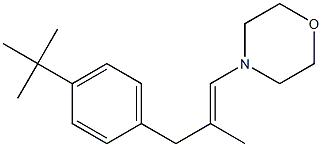 (E)-1-Morpholino-2-methyl-3-(4-tert-butylphenyl)-1-propene Structure