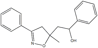 2-[(5-Methyl-3-phenyl-4,5-dihydroisoxazol)-5-yl]-1-phenylethanol Structure
