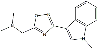 3-[5-Dimethylaminomethyl-1,2,4-oxadiazol-3-yl]-1-methyl-1H-indole Structure